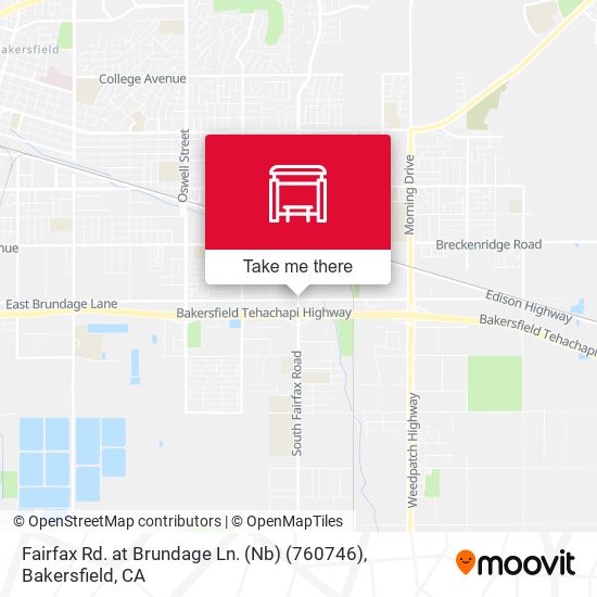 Fairfax Rd. at Brundage Ln. (Nb) (760746) map