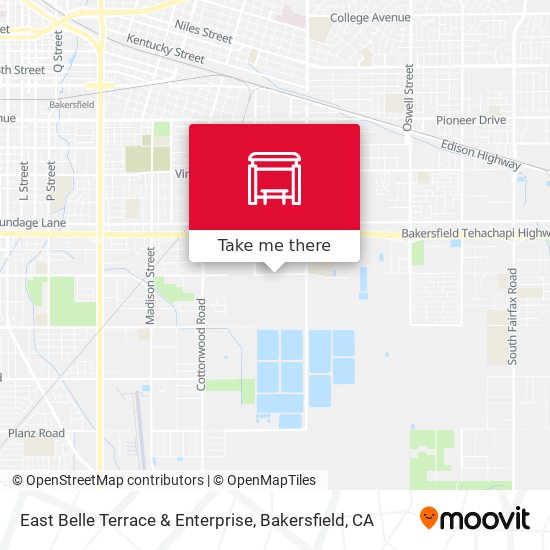 East Belle Terrace & Enterprise map