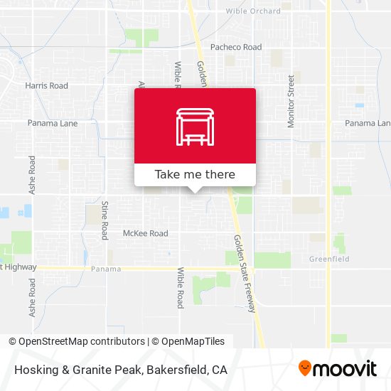 Hosking & Granite Peak map