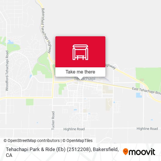 Mapa de Tehachapi Park & Ride (Eb) (2512208)