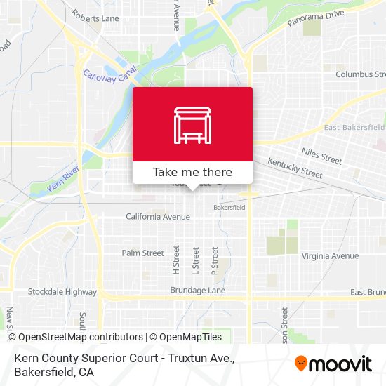 Kern County Superior Court - Truxtun Ave. map