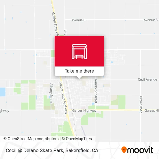 Cecil @ Delano Skate Park map