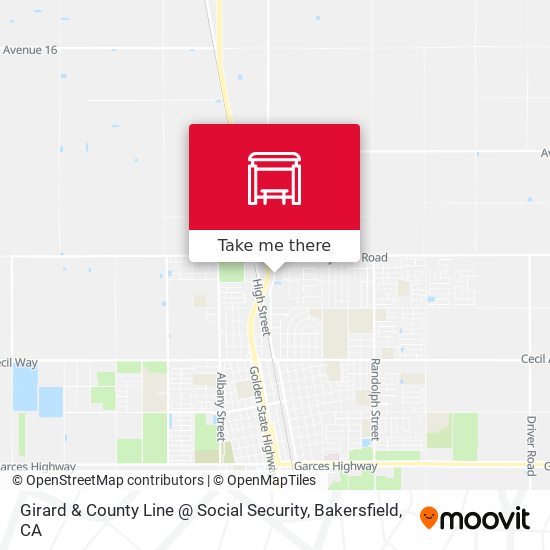 Girard & County Line @ Social Security map