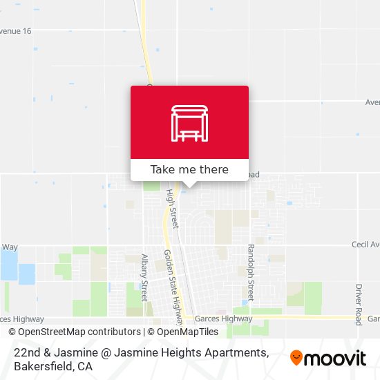 Mapa de 22nd & Jasmine @ Jasmine Heights Apartments