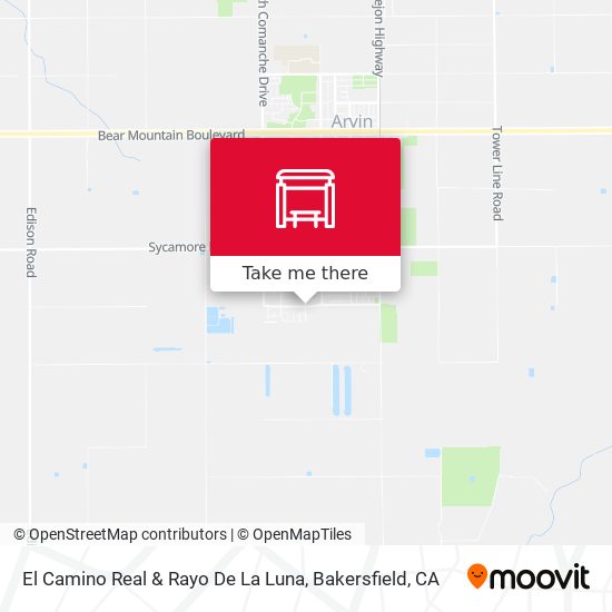 El Camino Real & Rayo De La Luna map