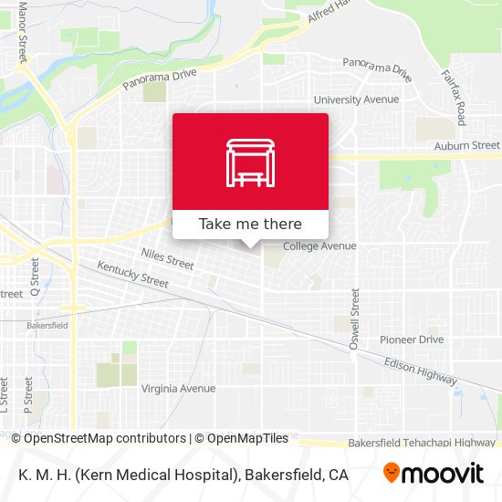 Mapa de K. M. H. (Kern Medical Hospital)