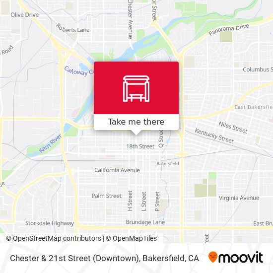 Mapa de Chester & 21st Street (Downtown)
