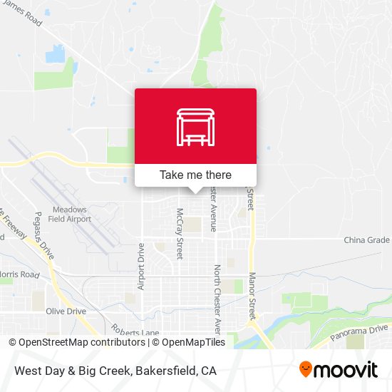 West Day & Big Creek map