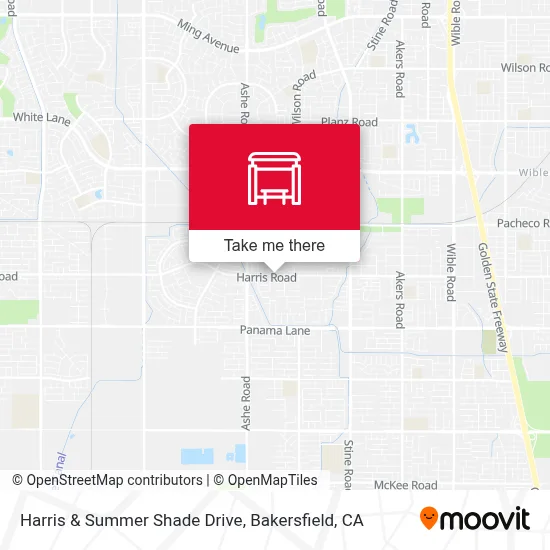 Harris & Summer Shade Drive map