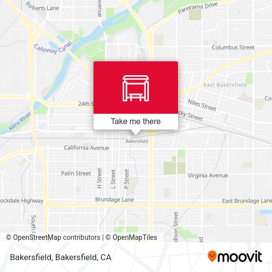 Mapa de Bakersfield