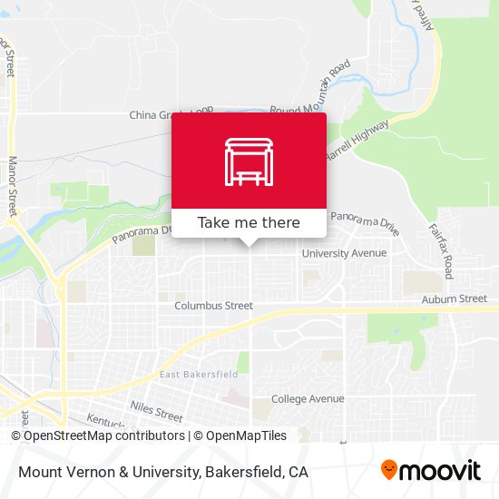 Mount Vernon & University map