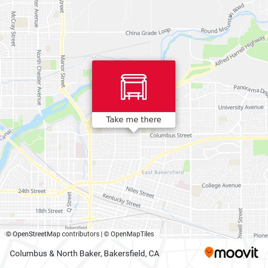 Columbus & North Baker map