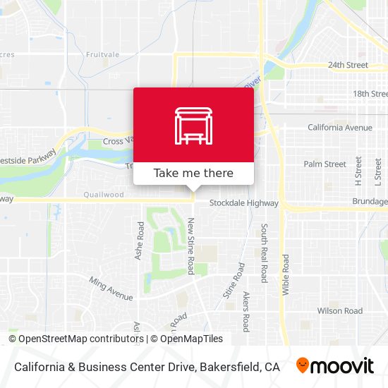 California & Business Center Drive map