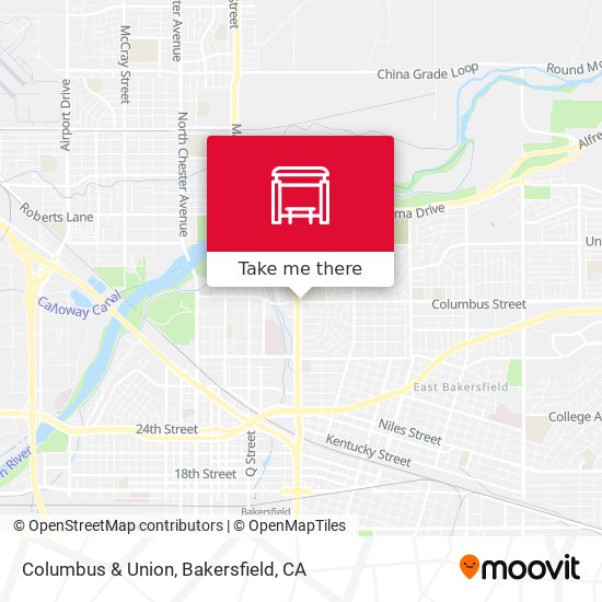 Columbus & Union map