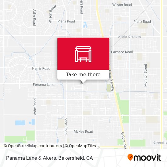 Panama Lane & Akers map