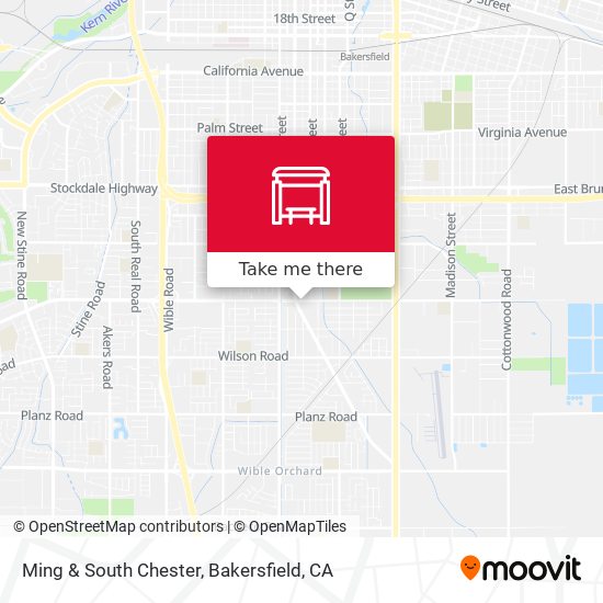 Ming & South Chester map