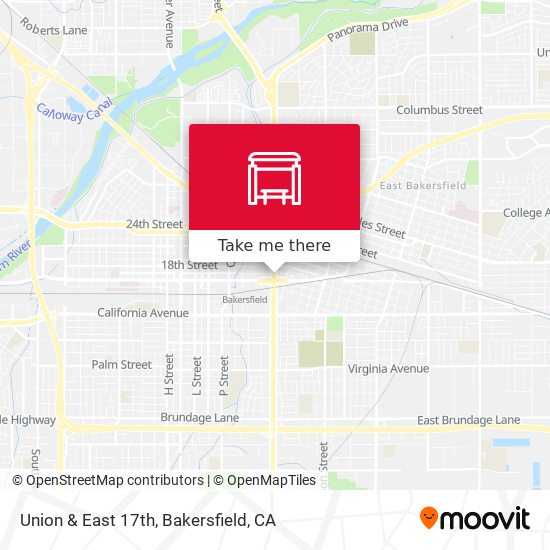 Union & East 17th map