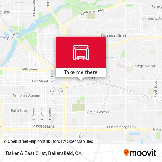 Baker & East 21st map