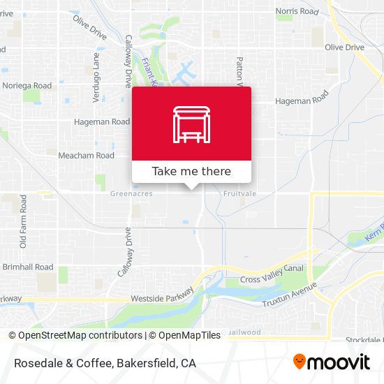 Rosedale & Coffee map