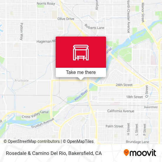 Rosedale  & Camino Del Rio map
