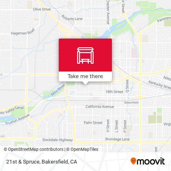 21st & Spruce map