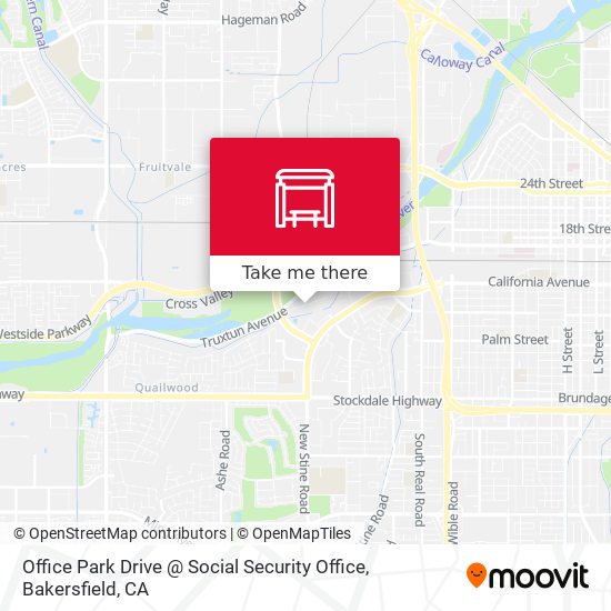 How to get to Office Park Drive @ Social Security Office in Bakersfield by  Bus?