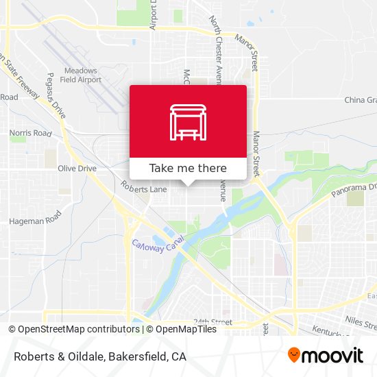 Roberts & Oildale map