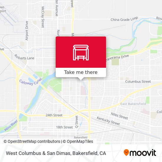 West Columbus & San Dimas map
