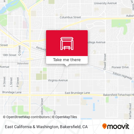 East California & Washington map