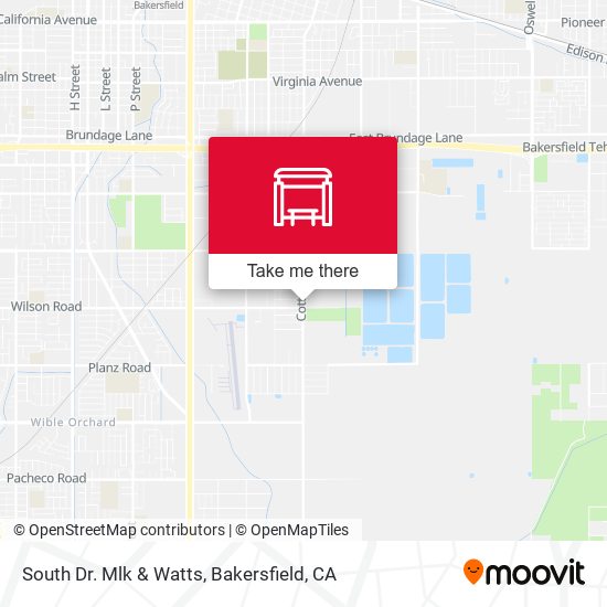 South Dr. Mlk & Watts map
