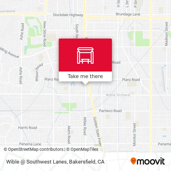 Wible @ Southwest Lanes map