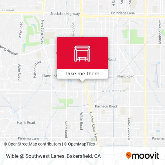 Wible @ Southwest Lanes map