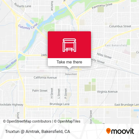 Truxtun @ Amtrak map