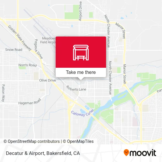 Decatur & Airport map