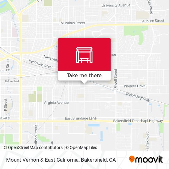 Mount Vernon & East California map