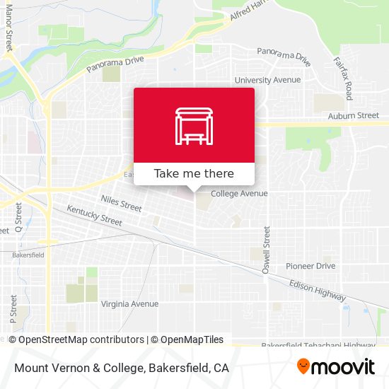 Mount Vernon & College map