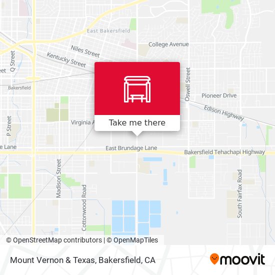 Mount Vernon & Texas map