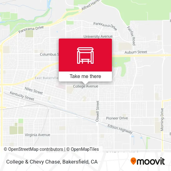 College & Chevy Chase map