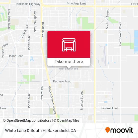 White Lane & South H map