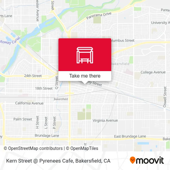 Kern Street @ Pyrenees Cafe map