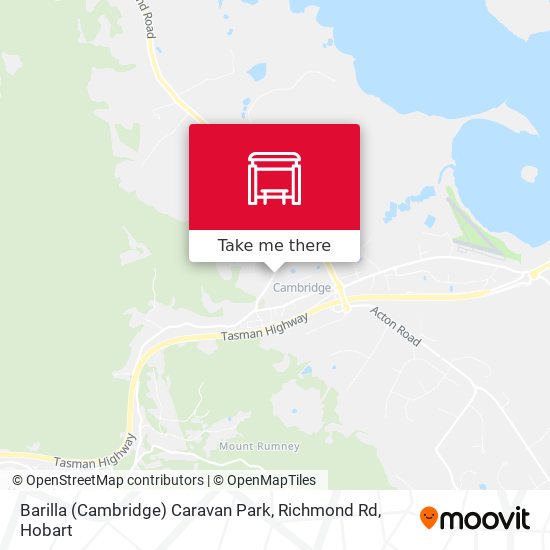 Mapa Barilla (Cambridge) Caravan Park, Richmond Rd