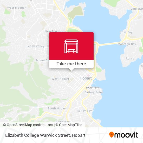 Elizabeth College Warwick Street map