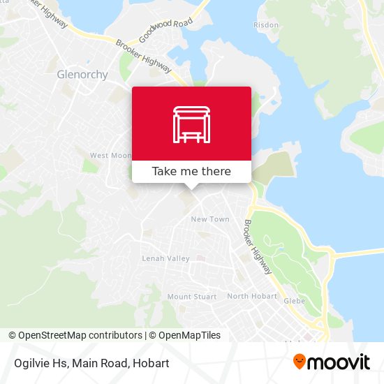 Mapa Ogilvie Hs, Main Road