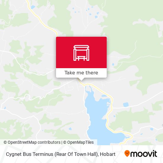 Mapa Cygnet Bus Terminus (Rear Of Town Hall)