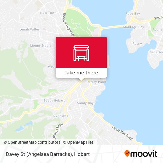 Davey St (Angelsea Barracks) map