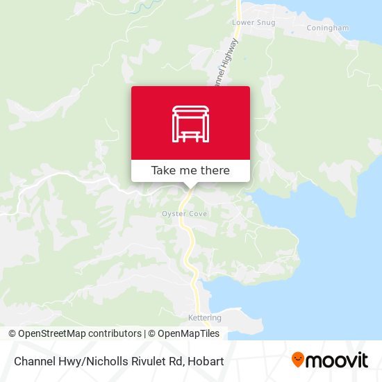 Mapa Channel Hwy / Nicholls Rivulet Rd