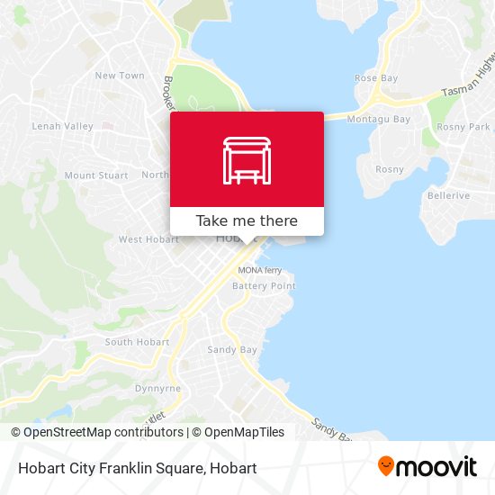 Hobart City Franklin Square map