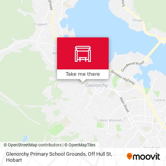 Glenorchy Primary School Grounds, Off Hull St map