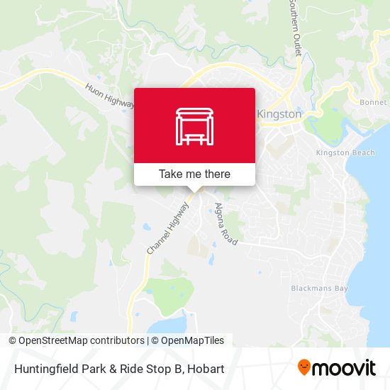 Huntingfield Park & Ride Stop B map