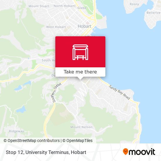 Stop 12, University Terminus map